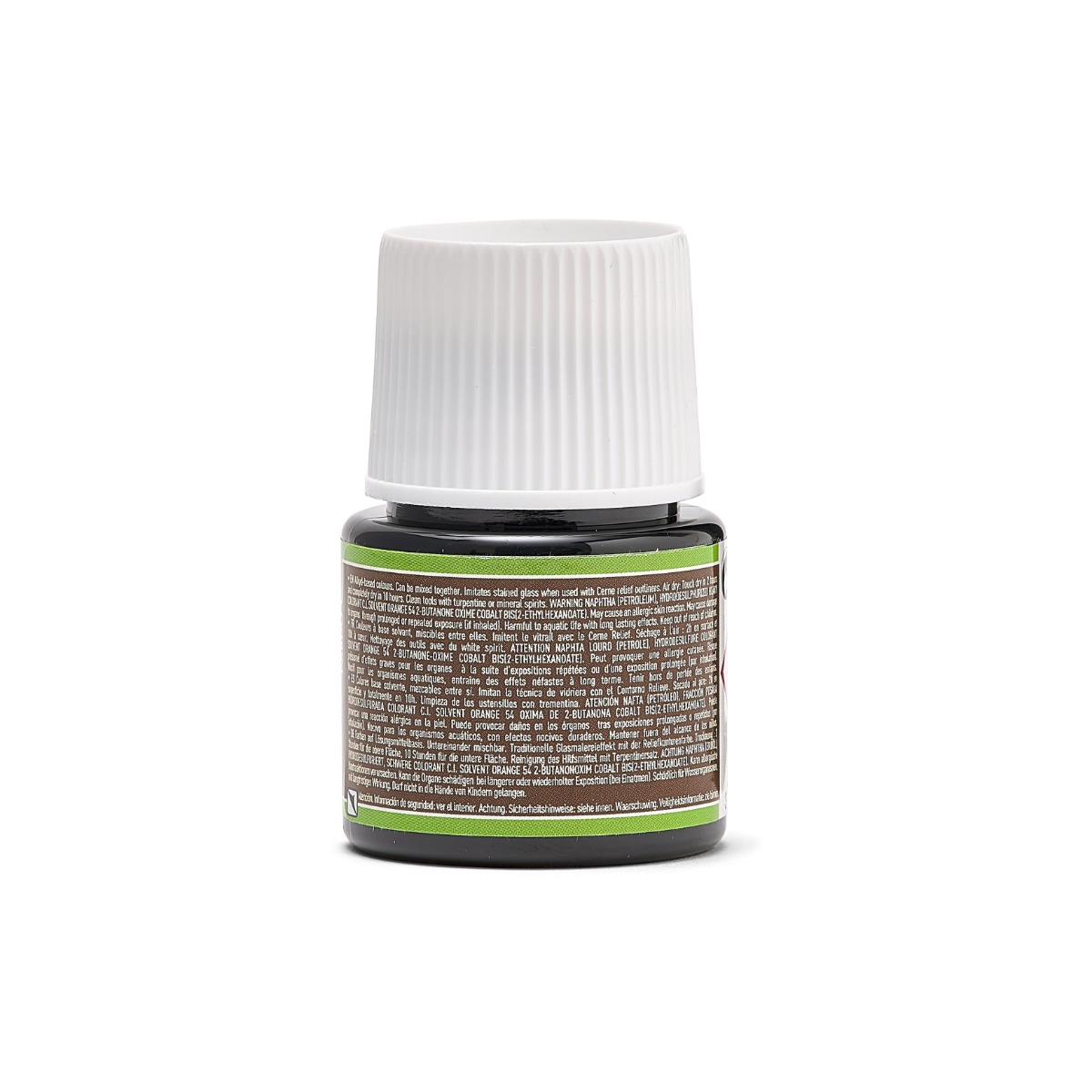 PEINTURE VITRAIL TRANSPARENT BRUN 45 ML