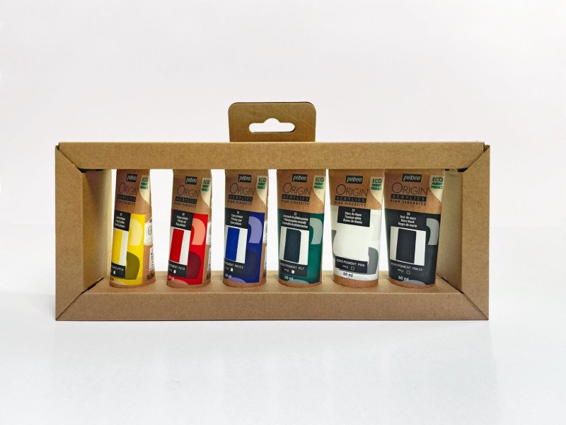 ORIGIN ACRYLICS SET 6 x 60 ML PRIMAIRE