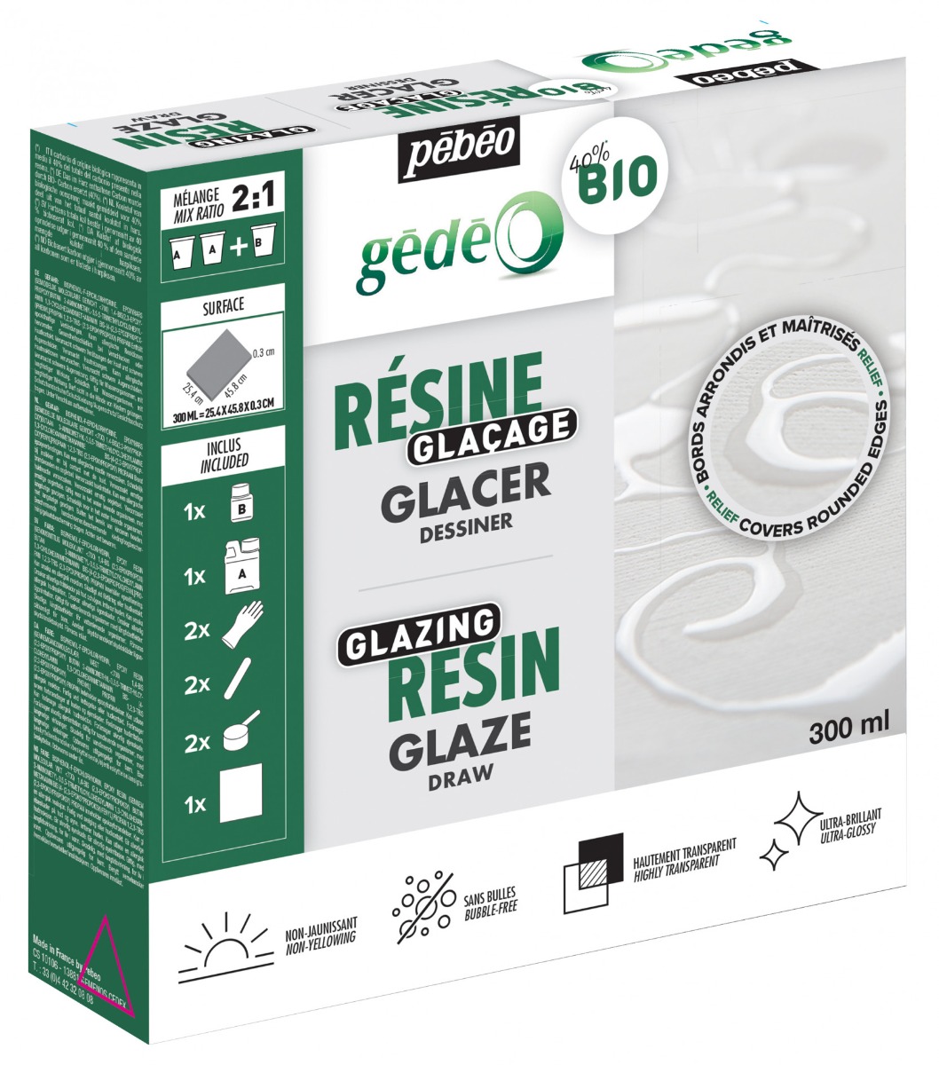 ENSEMBLE RÉSINE GLAÇAGE BIO GÉDÉO 300 ML